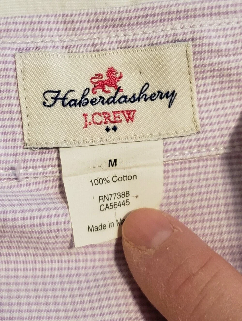 J. Crew 100% Cotton Button Front Shirt Size Medium, Preppy, Classic